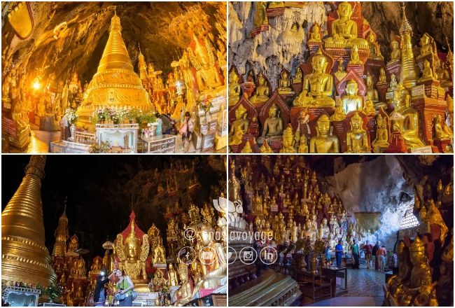 Grotte de Pindaya et Pagode naturelle Shwe Oo Min